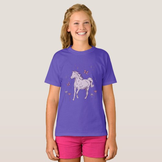 Pretty Purple Horse Tシャツ (正面フル)