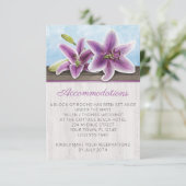 Pretty Purple Lily Accommodations Cards エンクロージャーカード (スタンド正面)