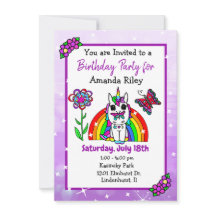 Pretty Purple Unicorn and Rainbow Girlの誕生日