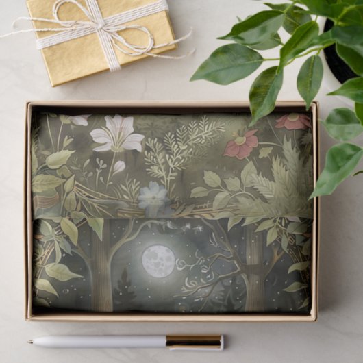 Pretty Rabbit in the Moonlight Illustration 薄葉紙 (ギフト)