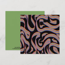 Pretty Rainbow Colored Ribbon Twists Pattern Art