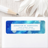 Pretty Rainbow Return Address Labels ラベル (インサイチュ)