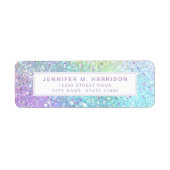 Pretty Rainbow Return Address Labels ラベル (正面)