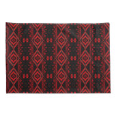 Pretty Red and Black Native American Pattern 枕カバー (裏面-右)