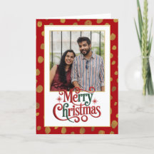 Pretty Red and Gold Christmas Photo