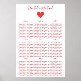 Pretty red and white ポスター