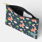 Pretty Red Koi With Kanji アクセサリーポーチ (見開き)