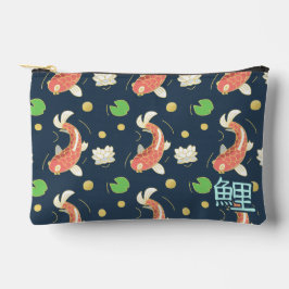 Pretty Red Koi With Kanji アクセサリーポーチ