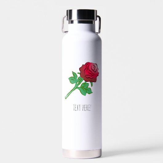Pretty Red Rose ウォーターボトル (正面)