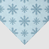 Pretty retro snowflake pattern blues watercolor 薄葉紙 (詳細)