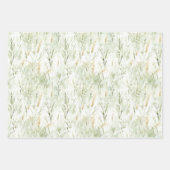 Pretty Romantic Purple Flowers Bridal Shower ラッピングペーパーシート (正面2)