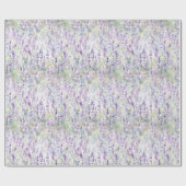 Pretty Romantic Purple Flowers Bridal Shower ラッピングペーパー (フラット)