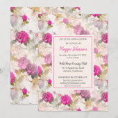 Pretty Roses ブライダルシャワー招待状 招待状 (正面/裏面)