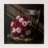 Pretty Roses on a Rustic Chair   ジグソーパズル (縦)