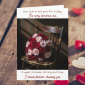 Pretty Roses on a Rustic Chair | Anniversary カード