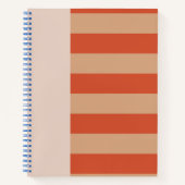 Pretty Rust and Orange stripes pattern  ノートブック (正面)