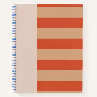 Pretty Rust and Orange stripes pattern  ノートブック