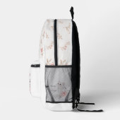 Pretty Savage Cat Floral Pattern Backpack プリントバックパック (右)
