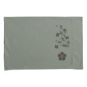 Pretty Soft Green Floral Pillowcase Set 枕カバー (正面右)
