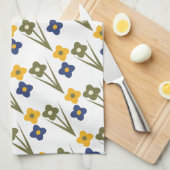 Pretty Spring Floral  キッチンタオル (四つ折り)