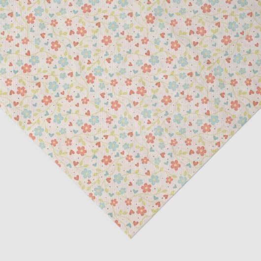 Pretty Spring Vintage Floral 薄葉紙 (詳細)