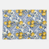 Pretty Talavera Tile All-Over Print Lemons キッチンタオル (横)
