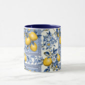 Pretty Talavera Tile All-Over Print Lemons マグカップ (中央)