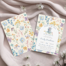 Pretty Time for Tea Wildflower ブライダルシャワー