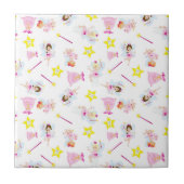 Pretty Tooth Fairy Magic Wand White Teeth タイル (正面)