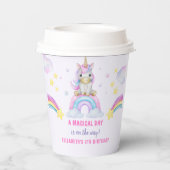 Pretty Unicorn Birthday Girl 紙コップ (裏面)