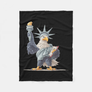 Pretty Usa Statue Costume For Patriotic Clothes Lo フリースブランケット