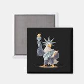 Pretty Usa Statue Costume For Patriotic Clothes Lo マグネット (正面/裏面)