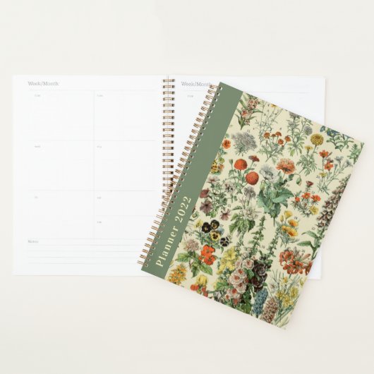 Pretty Vintage Botanical Flowers Diary 2022 Dated  プランナー手帳 (ディスプレー)