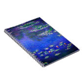 Pretty Vintage Water Lilies by Claude Monet ノートブック (右側)