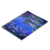 Pretty Vintage Water Lilies by Claude Monet ノートブック (左側)