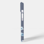 Pretty Watercolor Blue Floral  Case-Mate iPhoneケース (裏面 / 左)