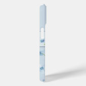 Pretty Watercolor Blue Floral  Case-Mate iPhoneケース (裏面 / 右)