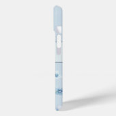 Pretty Watercolor Blue Floral  Case-Mate iPhoneケース (裏面 / 左)