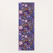 Pretty Watercolor Floral Blooming Custom Name ヨガマット (裏面)