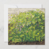 Pretty Watercolor Floral Bush Graphic Art Painting カード (正面)