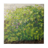 Pretty Watercolor Floral Bush Graphic Art Painting タイル (正面)