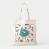 Pretty Watercolor Floral Garden トートバッグ (裏面)