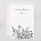 Pretty Watercolor Florals Mothers Day Card カード (裏面)