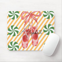 Pretty watercolor monogram Candy cane Pink Balley