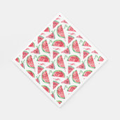 Pretty Watercolor Watermelon スタンダードランチョンナプキン (角)