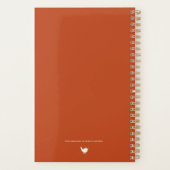 Pretty Watercolor Wildflower Personalized Logo プランナー手帳 (裏面)