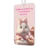 Pretty White Bunny カーエアーフレッシュナー (左)