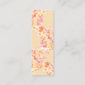 Pretty Wildflower Photo Funeral Mini Bookmark コーリングカード (裏面)