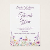 Pretty Wildflower Three Pairs Earring Display Card (裏面)