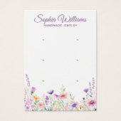 Pretty Wildflower Three Pairs Earring Display Card (正面)